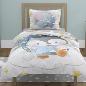 Pościel dziecięca 100x135 bawełniana – urocze zwierzątka