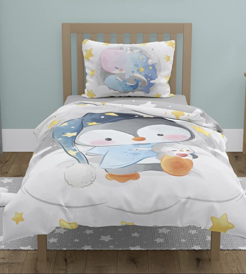 Pościel dziecięca 100x135 bawełniana – urocze zwierzątka