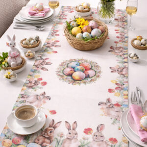 Bieżnik - szal 40x90 cm z motywem wielkanocnym