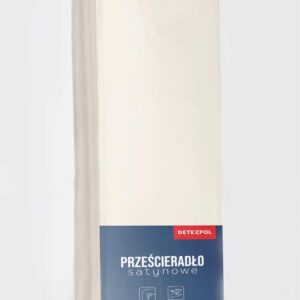 Prześcieradło satynowe z mikrowłókna 160x200 z gumką - DETEXPOL