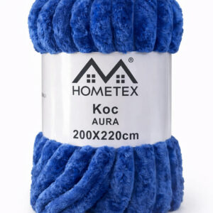 Koc akrylowy chabrowy w pasy 200x220